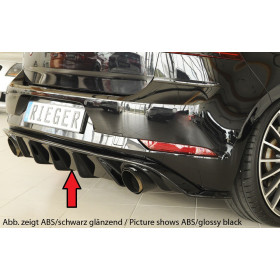 Diffuseur de pare-chocs arrière "Carbon Look" "Rieger Tuning" pour VOLKSWAGEN GOLF 7