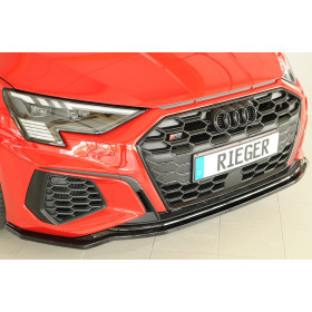 Lame de pare-chocs avant "noir brillant" "Rieger Tuning" pour AUDI A3 (GY)