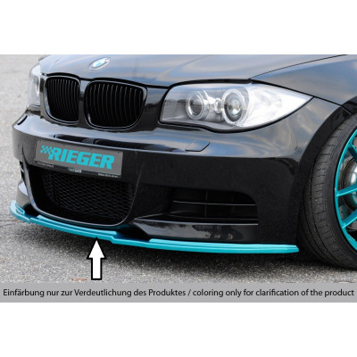Lame de pare-chocs avant "noir" "Rieger Tuning" pour BMW SERIE 1 (E82)