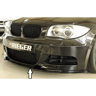Lame de pare-chocs avant "noir brillant" "Rieger Tuning" pour BMW SERIE 1 (E82)