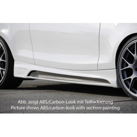 Bas de caisse droit avec prise d'air "Carbon-look" "Rieger Tuning" pour BMW SERIE 1 (E81)