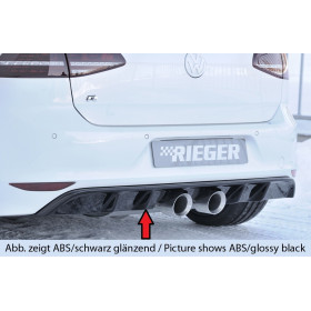 Diffuseur de pare-chocs arrière "noir" "Rieger Tuning" pour VOLKSWAGEN GOLF 7