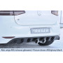 Diffuseur de pare-chocs arrière "noir" "Rieger Tuning" pour VOLKSWAGEN GOLF 7