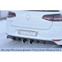 Diffuseur de pare-chocs arrière "noir" "Rieger Tuning" pour VOLKSWAGEN GOLF 7