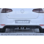 Diffuseur de pare-chocs arrière "noir" "Rieger Tuning" pour VOLKSWAGEN GOLF 7
