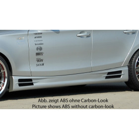 Bas de caisse droit "Carbon-look" "Rieger Tuning" pour BMW SERIE 1 (E87)