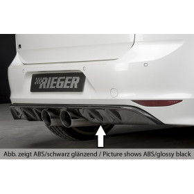 Diffuseur de pare-chocs arrière "Carbon look" "Rieger Tuning" pour VOLKSWAGEN GOLF 7