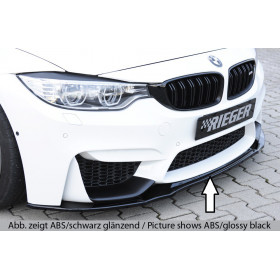 Lame de pare-chocs avant "noir" "Rieger Tuning" pour BMW M4 (F82/F83)