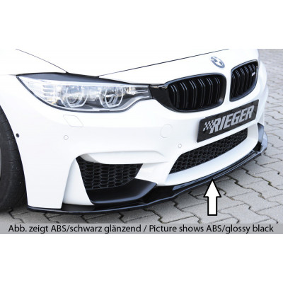Lame de pare-chocs avant "noir" "Rieger Tuning" pour BMW M4 (F82/F83)