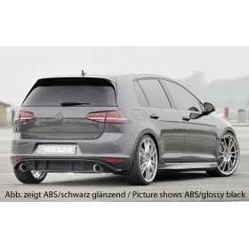 Diffuseur de pare-chocs arrière "noir brillant" "Rieger Tuning" pour VOLKSWAGEN GOLF 7