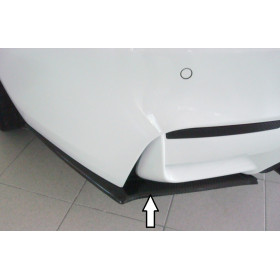 Lame de coin de pare-chocs arrière gauche "Carbone véritable" "Rieger Tuning" pour BMW M4 (F82/F83)