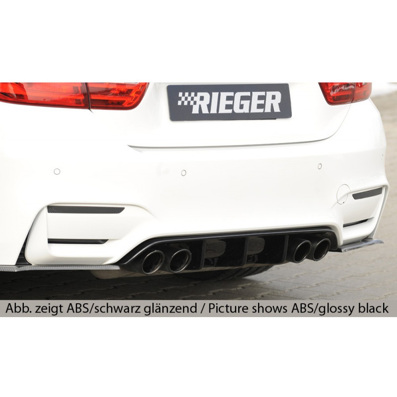 Diffuseur Arrière Performance Pour BMW M4 F82/F83 - Noir Brillant ABS - Neuf D'origine