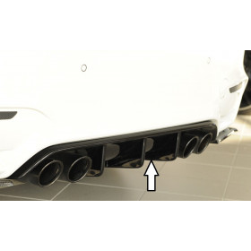Diffuseur de pare-chocs arrière "Noir brillant" "Rieger Tuning" pour BMW M4 (F82/F83)