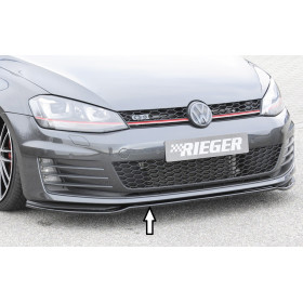 Lame de pare-chocs avant "noir brillant" "Rieger Tuning" pour VOLKSWAGEN GOLF 7