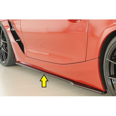 Lame de bas de caisse droite "noir brillant" "Rieger Tuning" pour BMW Z4 (G4Z/G29)
