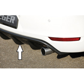 Diffuseur de pare-chocs arrière "Carbon look" "Rieger Tuning" pour VOLKSWAGEN GOLF 6
