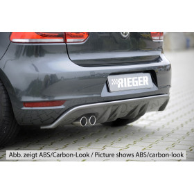 Diffuseur de pare-chocs arrière "noir" "Rieger Tuning" pour VOLKSWAGEN GOLF 6