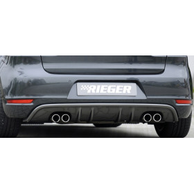Diffuseur de pare-chocs arrière "Carbon look" "Rieger Tuning" pour VOLKSWAGEN GOLF 6