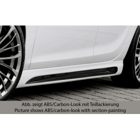 Bas de caisse gauche avec prise d'air "Carbon-look" "Rieger Tuning" pour OPEL ASTRA J