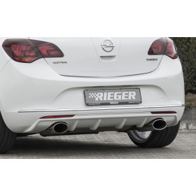 Diffuseur de pare-chocs arrière "Noir" "Rieger Tuning" pour OPEL ASTRA J