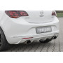 Diffuseur de pare-chocs arrière "Noir" "Rieger Tuning" pour OPEL ASTRA J