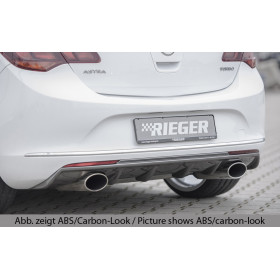 Diffuseur de pare-chocs arrière "Noir brillant" "Rieger Tuning" pour OPEL ASTRA J