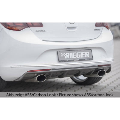 Diffuseur de pare-chocs arrière "Noir brillant" "Rieger Tuning" pour OPEL ASTRA J