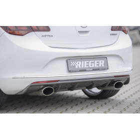 Diffuseur de pare-chocs arrière "Carbon-look" "Rieger Tuning" pour OPEL ASTRA J