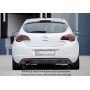 Diffuseur de pare-chocs arrière "Carbon-look" "Rieger Tuning" pour OPEL ASTRA J