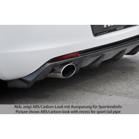 Diffuseur de pare-chocs arrière "Noir brillant" "Rieger Tuning" pour OPEL ASTRA J