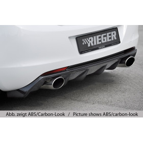 Diffuseur de pare-chocs arrière "Noir brillant" "Rieger Tuning" pour OPEL ASTRA J