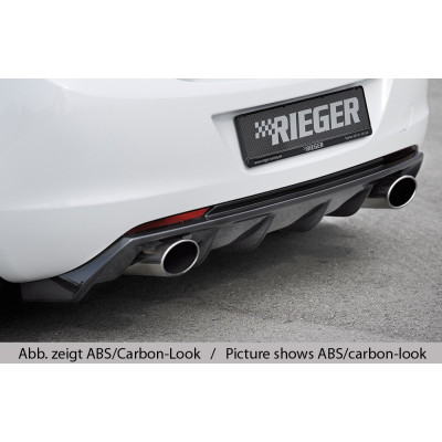 Diffuseur de pare-chocs arrière "Noir brillant" "Rieger Tuning" pour OPEL ASTRA J