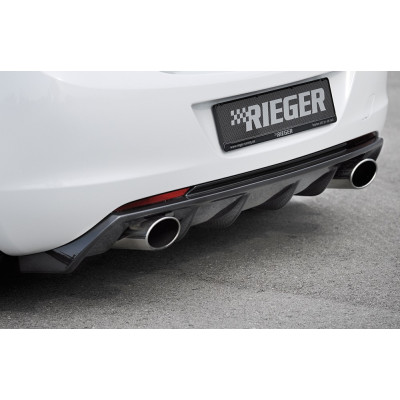 Diffuseur de pare-chocs arrière "Carbon-look" "Rieger Tuning" pour OPEL ASTRA J