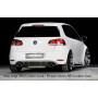 Diffuseur de pare-chocs arrière "noir" "Rieger Tuning" pour VOLKSWAGEN GOLF 6
