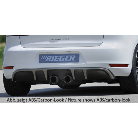 Diffuseur de pare-chocs arrière "noir brillant" "Rieger Tuning" pour VOLKSWAGEN GOLF 6