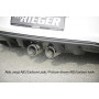 Diffuseur de pare-chocs arrière "noir brillant" "Rieger Tuning" pour VOLKSWAGEN GOLF 6