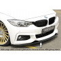 Lame de pare-chocs avant "noir" "Rieger Tuning" pour BMW SERIE 4 GRAN COUPÉ (F36)