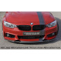 Lame de pare-chocs avant "noir" "Rieger Tuning" pour BMW SERIE 4 GRAN COUPÉ (F36)