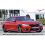 Lame de pare-chocs avant "noir" "Rieger Tuning" pour BMW SERIE 4 GRAN COUPÉ (F36)