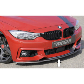 Lame de pare-chocs avant "Carbon-look" "Rieger Tuning" pour BMW SERIE 4 (F32/F33)