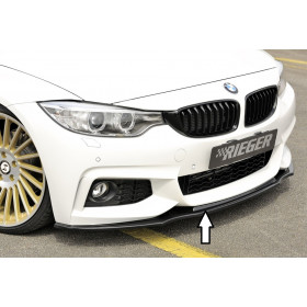 Lame de pare-chocs avant "noir brillant" "Rieger Tuning" pour BMW SERIE 4 (F32/F33)