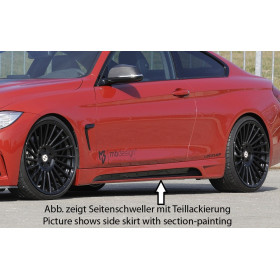 Bas de caisse gauche avec prise d'air "Carbon-look" "Rieger Tuning" pour BMW SERIE 4 (F32/F33)