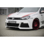 Grille centrale pour pare-chocs avant "noir brillant" "Rieger Tuning" pour VOLKSWAGEN GOLF 6