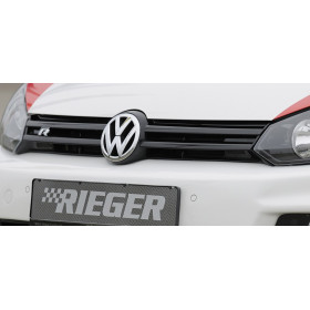 Grille de calandre "noir brillant" "Rieger Tuning" pour VOLKSWAGEN GOLF 6 "R"