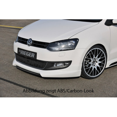 Lame pour ajout de pare-chocs avant "noir" "Rieger Tuning" pour VOLKSWAGEN POLO 6 (6R)