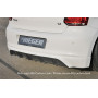 Diffuseur de pare-chocs arrière "noir" "Rieger Tuning" pour VOLKSWAGEN POLO 6 (6R)