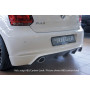 Diffuseur de pare-chocs arrière "noir" "Rieger Tuning" pour VOLKSWAGEN POLO 6 (6R)