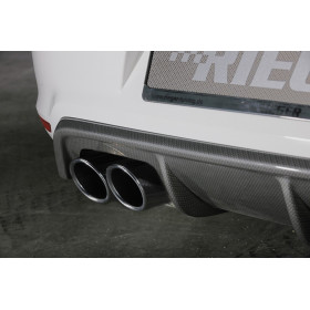 Diffuseur de pare-chocs arrière "Carbon look" "Rieger Tuning" pour VOLKSWAGEN POLO 6 (6R) GTI