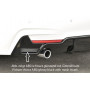 Diffuseur de pare-chocs arrière "Noir" "Rieger Tuning" pour BMW SERIE 4 (F32/F33)