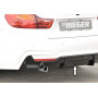 Diffuseur de pare-chocs arrière "Noir brillant" "Rieger Tuning" pour BMW SERIE 4 (F32/F33)